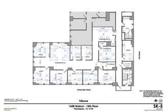 1608-1614 Walnut St, Philadelphia, PA à louer Plan d’étage– Image 2 sur 2