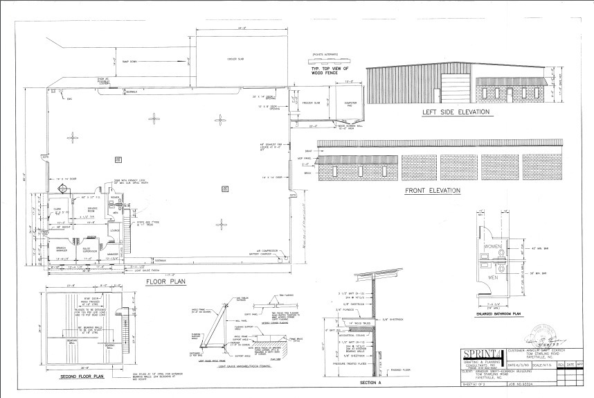 830 Tom Starling Rd, Fayetteville, NC à louer Plan d’étage– Image 1 sur 3