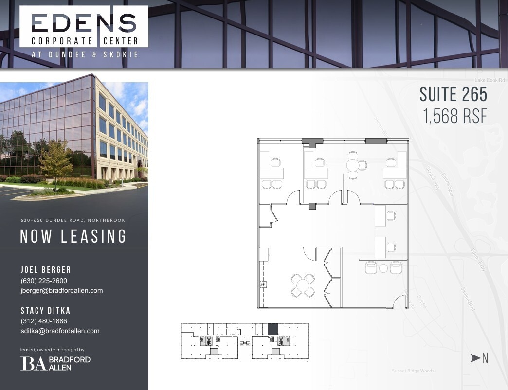 630-650 Dundee Rd, Northbrook, IL à louer Plan d’étage– Image 1 sur 1
