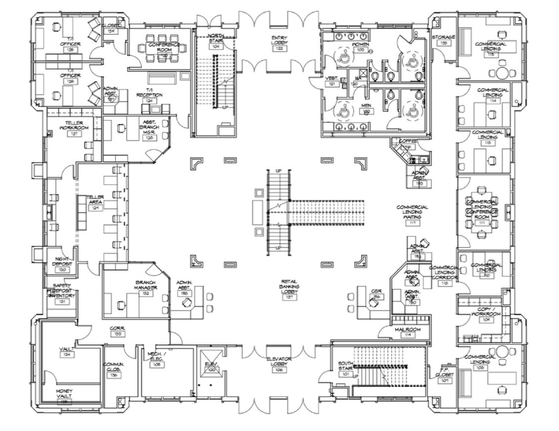 306 E North St, Greenville, SC à louer Plan d’étage– Image 1 sur 1