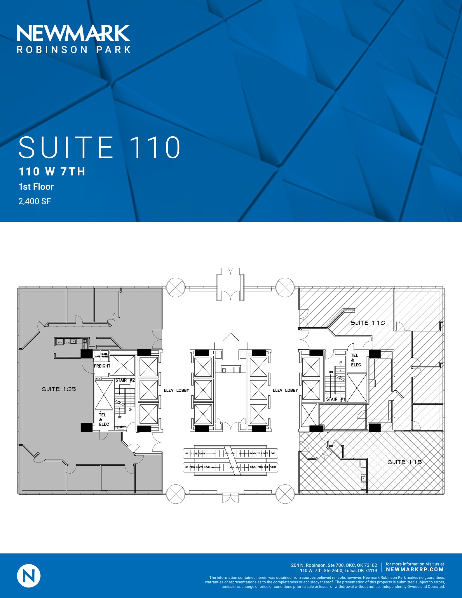 110 W 7th St S, Tulsa, OK à louer Plan de site– Image 1 sur 1