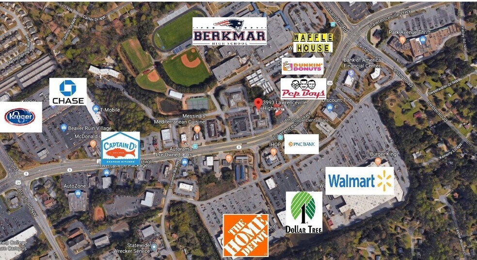 3993 Lawrenceville Hwy NW, Lilburn, GA à louer - Photo de l’immeuble – Image 2 sur 7