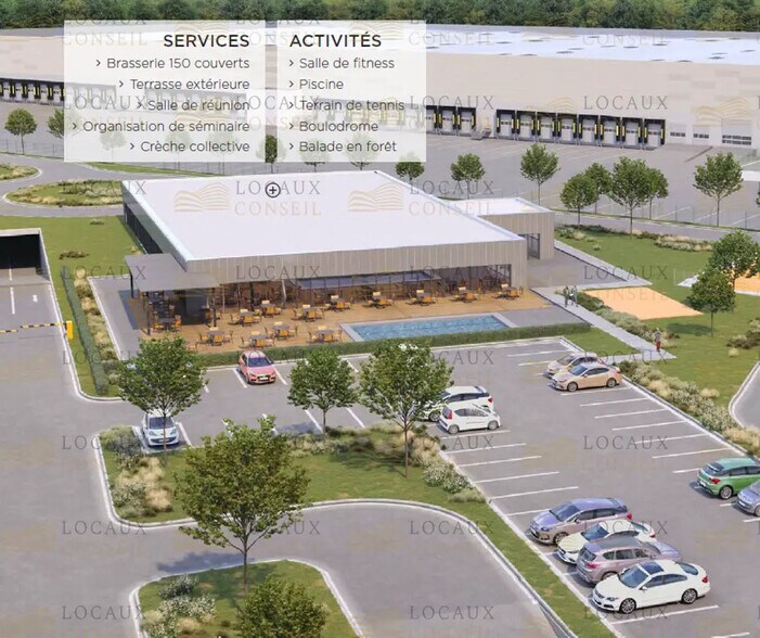 Local d’activités dans Beauchamp à louer - Photo de l’immeuble – Image 3 sur 3