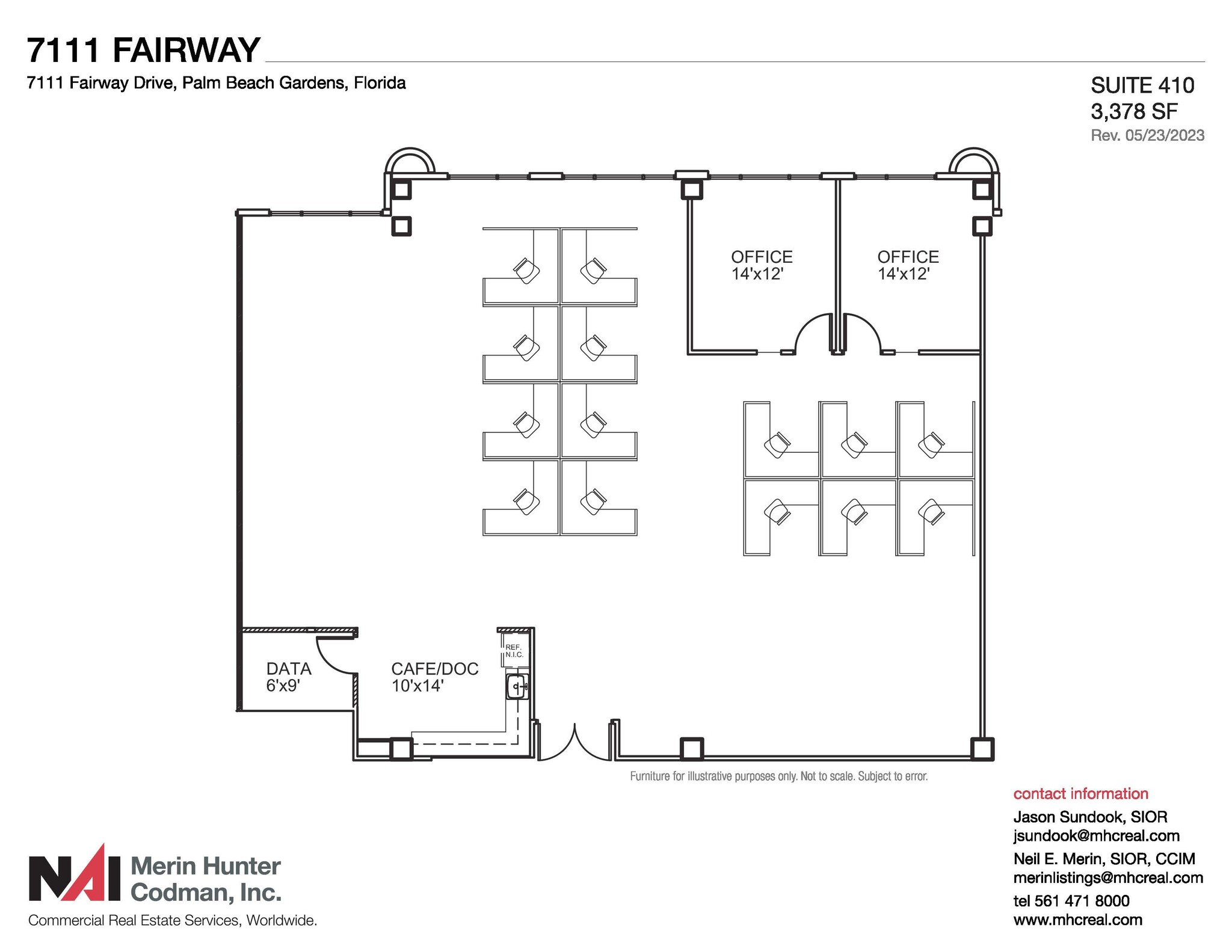 7108-7121 Fairway Dr, Palm Beach Gardens, FL à louer Plan d’étage– Image 1 sur 10