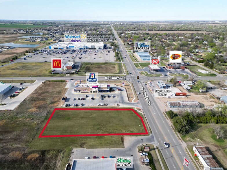 S. of SW/C at Meridian & 53rd St., Wichita, KS à vendre - Aérien – Image 3 sur 6