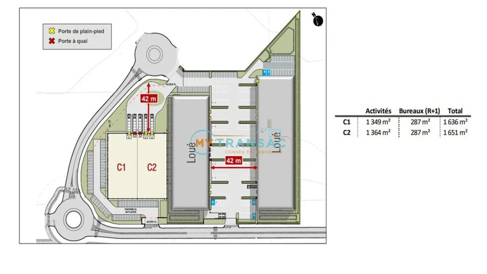 Industriel/Logistique dans Brie-Comte-Robert à louer - Plan de site – Image 3 sur 9