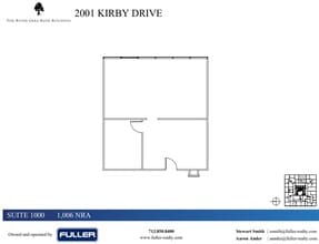 2001 Kirby Dr, Houston, TX à louer Plan d’étage– Image 1 sur 1