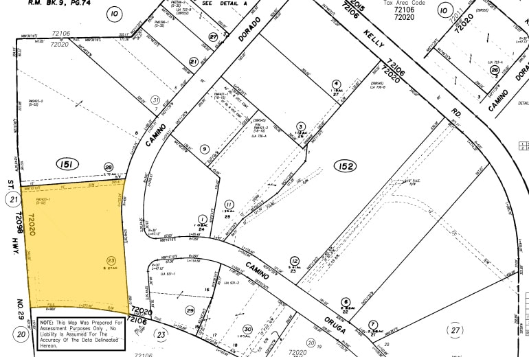 163-189 Camino Dorado, Napa, CA à louer - Plan cadastral – Image 2 sur 5