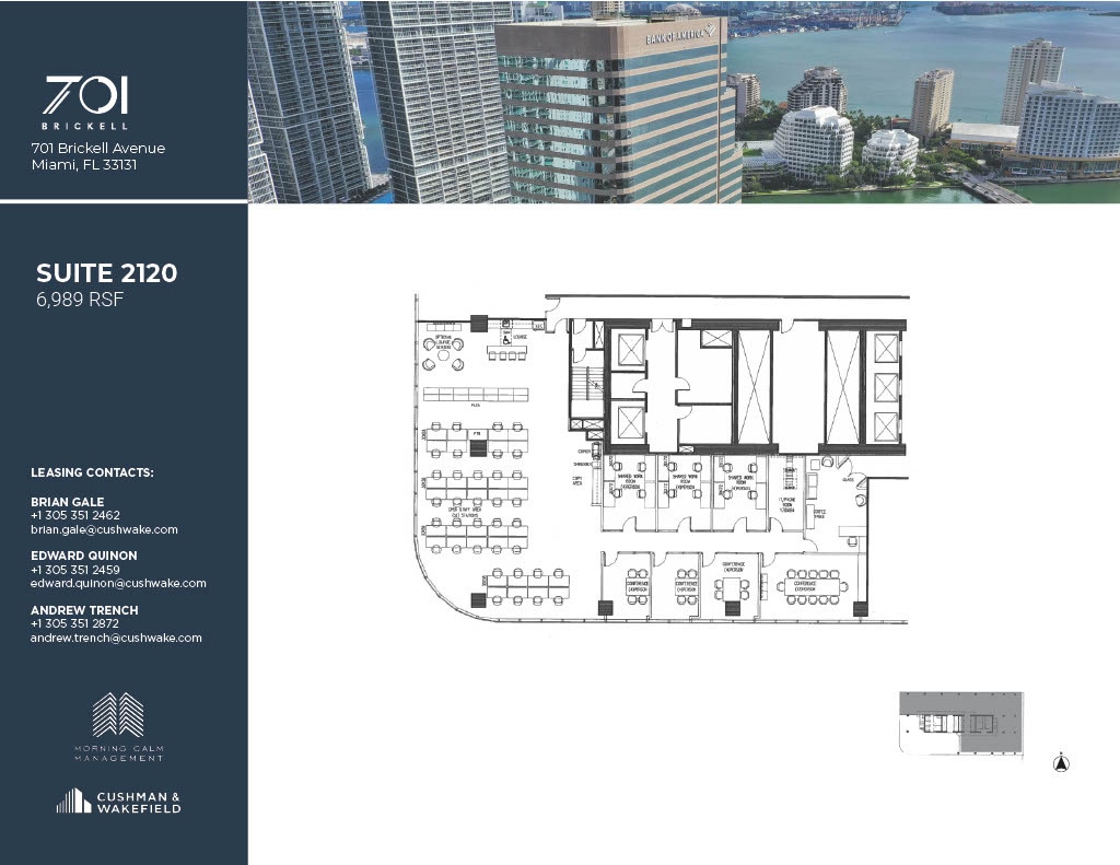 701 Brickell Ave, Miami, FL à louer Plan d’étage– Image 1 sur 1