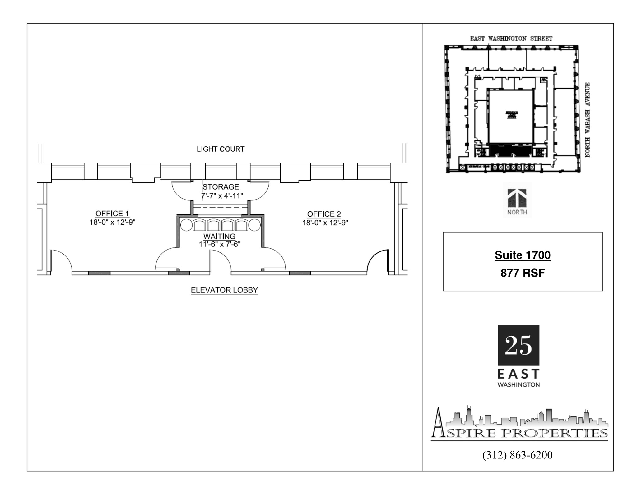 25 E Washington St, Chicago, IL à louer Plan de site– Image 1 sur 1