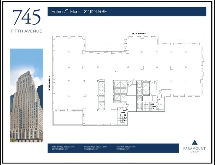 745 Fifth Ave, New York, NY à louer Plan d’étage– Image 1 sur 1