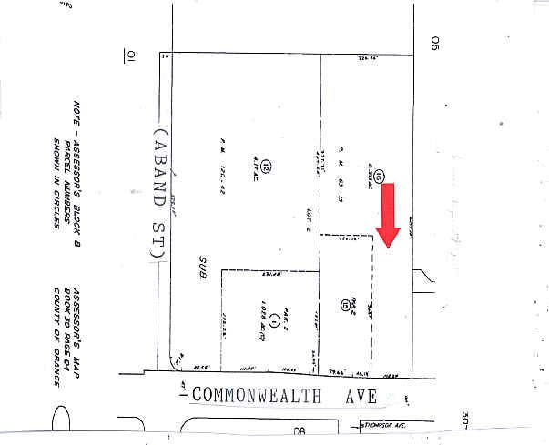 3519 W Commonwealth Ave, Fullerton, CA à louer - Plan cadastral – Image 2 sur 8