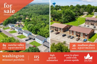 Plus de détails pour Sunrise and Madison Place Apartments – Logement à vendre, Washington, MO