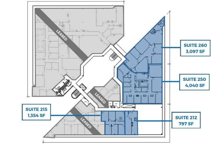 2950 S Gessner Rd, Houston, TX à louer Plan d’étage– Image 1 sur 1