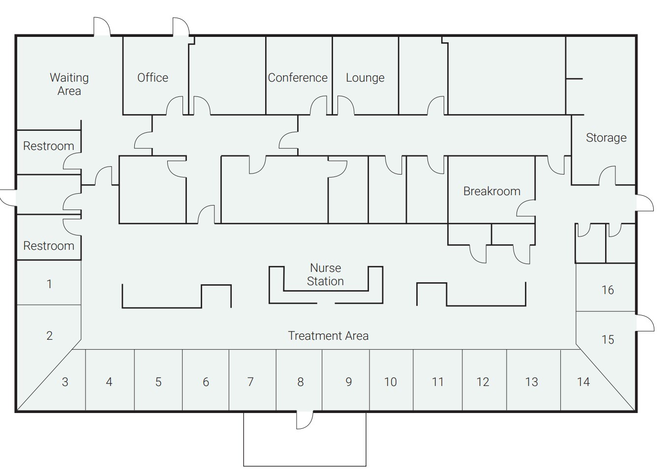 129 King St, Jonesboro, GA à louer Plan d’étage– Image 1 sur 1