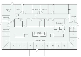 129 King St, Jonesboro, GA à louer Plan d’étage– Image 1 sur 1