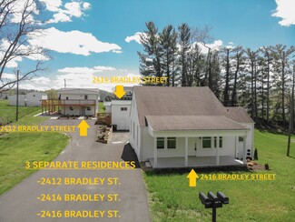 Plus de détails pour 2412,2414, 2416 Bradley St, Bristol, VA - Logement à vendre