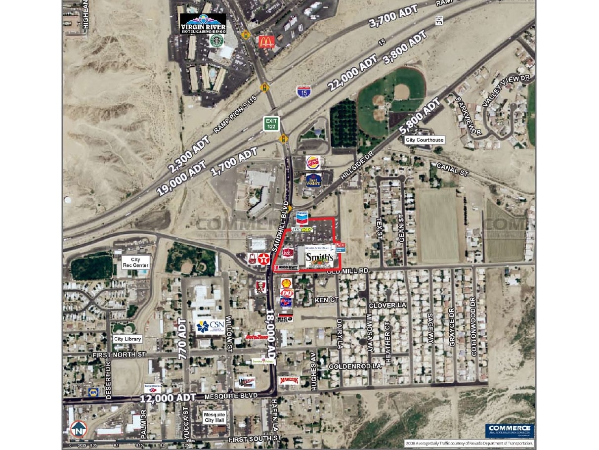 330 N Sandhill Blvd, Mesquite, NV à louer Aérien– Image 1 sur 1