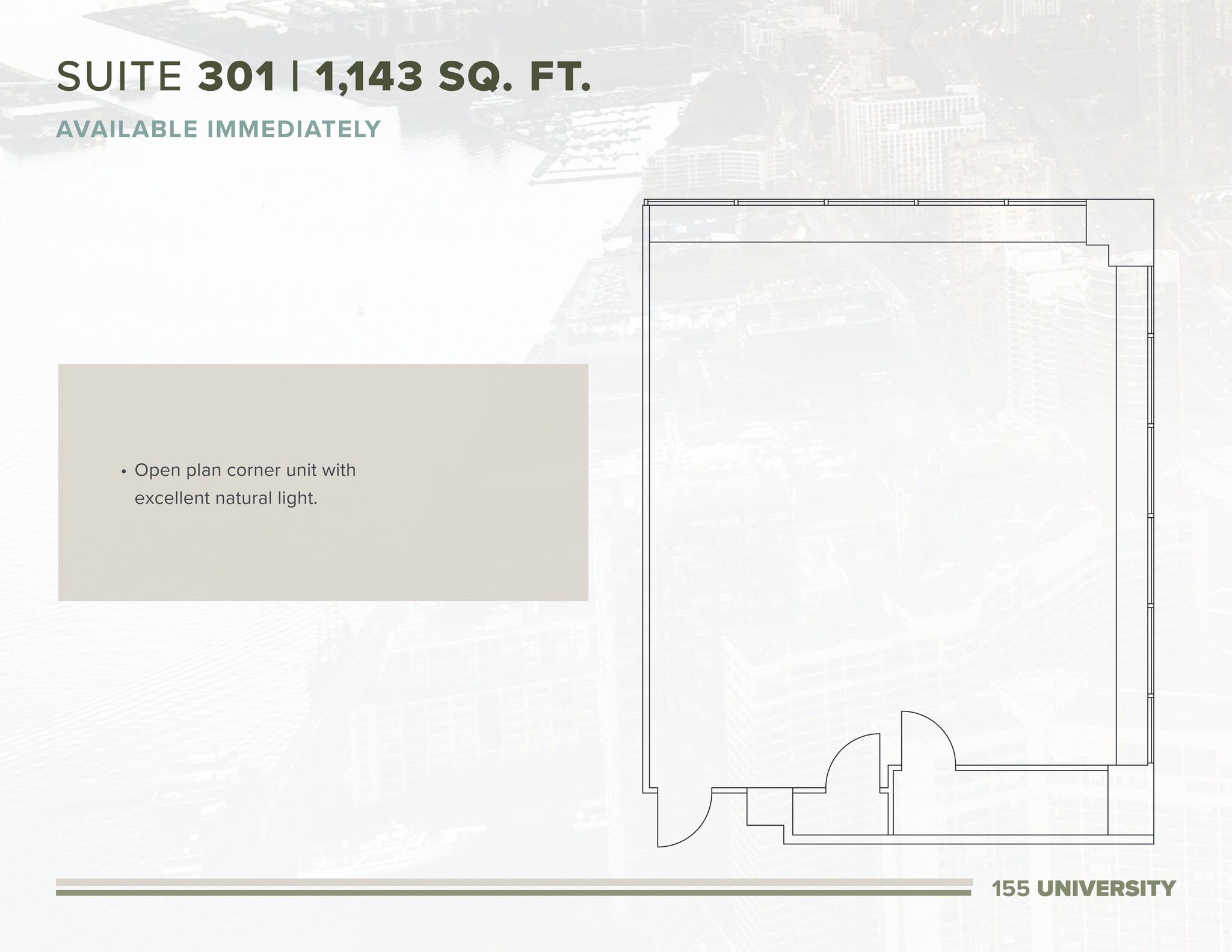 155 University Ave, Toronto, ON à louer Plan de site– Image 1 sur 1