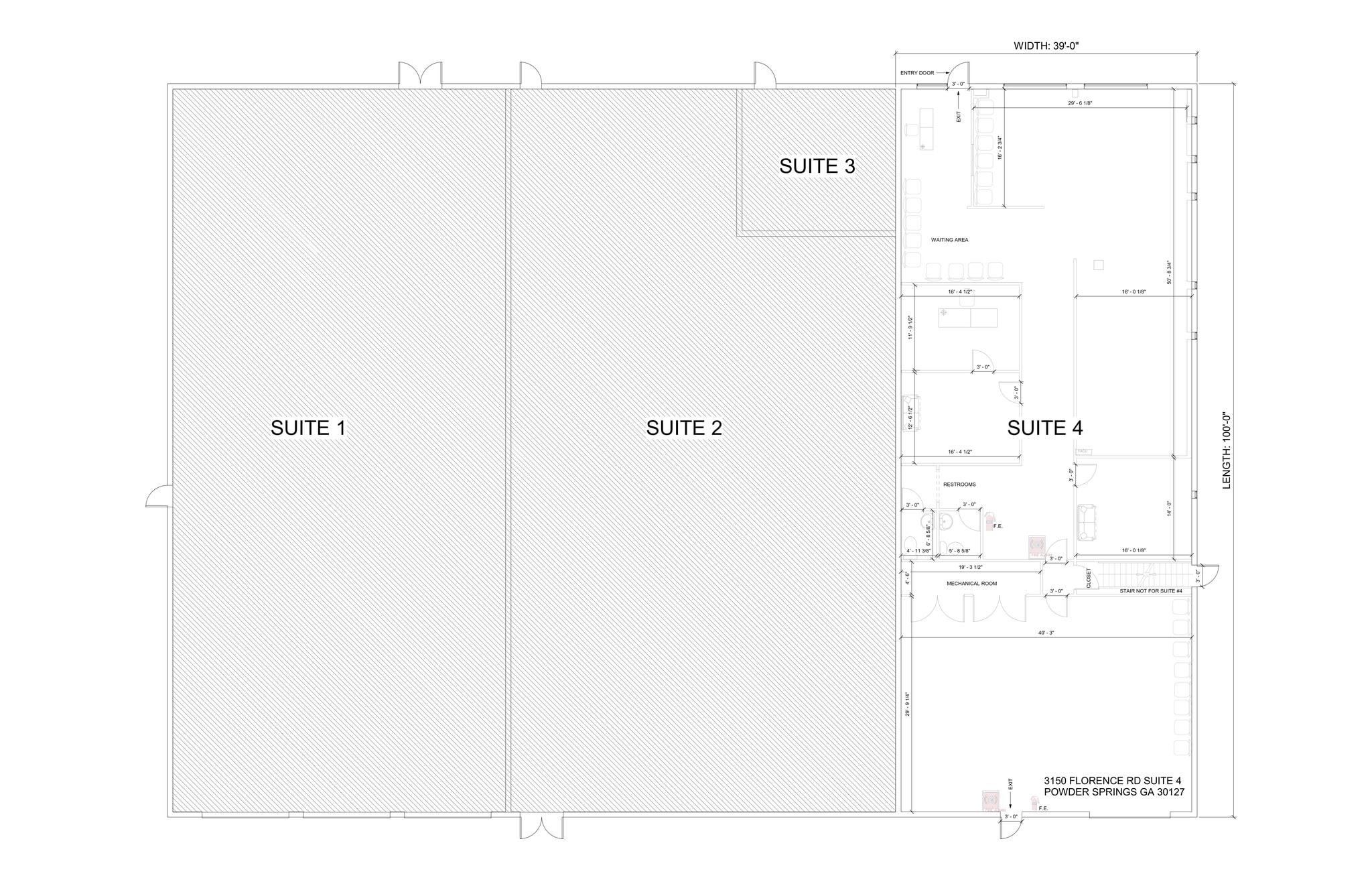3150 Florence Rd, Powder Springs, GA à louer Plan de site– Image 1 sur 1
