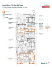 731 E Southlake Blvd, Southlake, TX à louer Plan d’étage– Image 1 sur 1