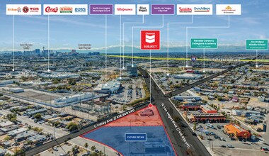 NEC Las Vegas Blvd. & Carey Ave., North Las Vegas, NV - VUE AÉRIENNE vue de carte - Image1