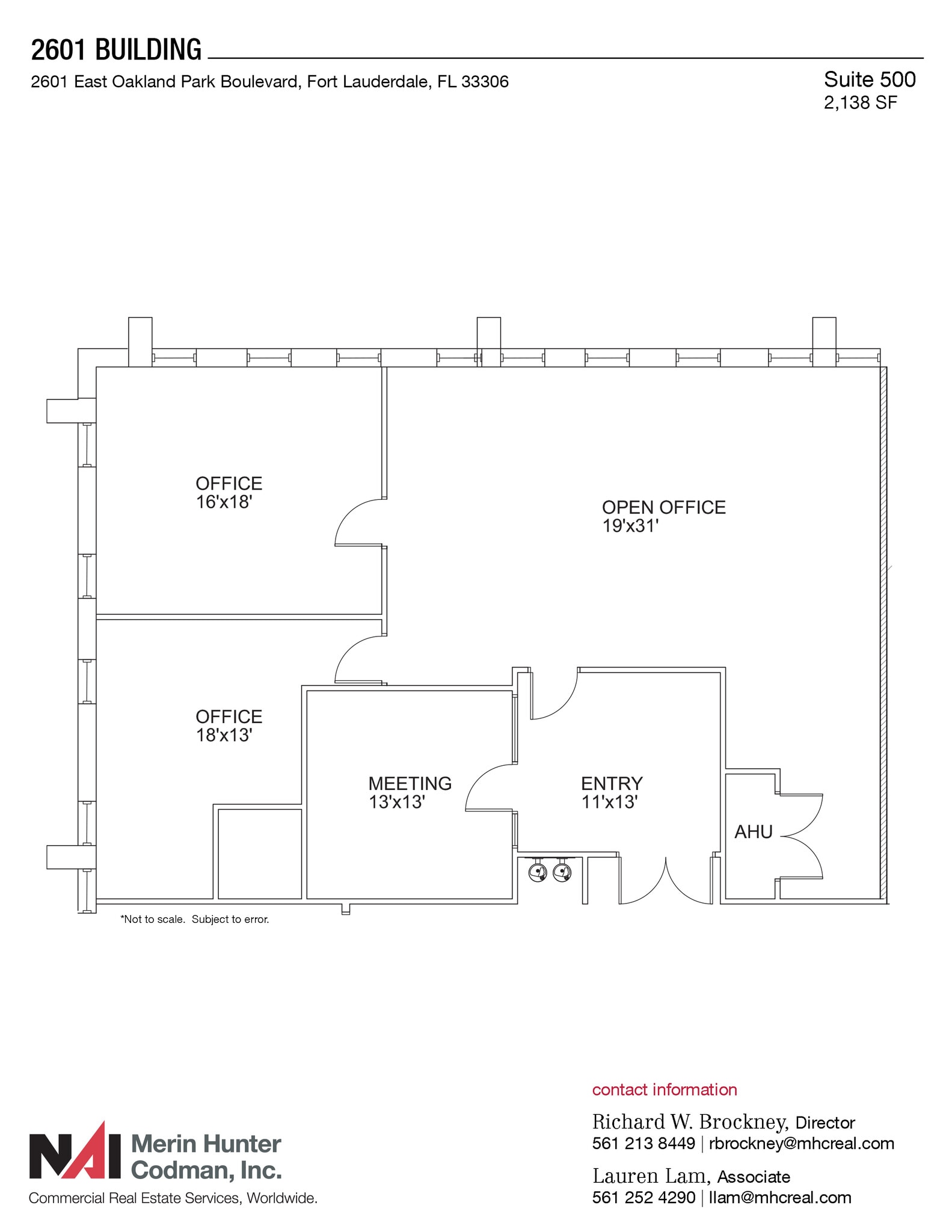 2601 E Oakland Park Blvd, Fort Lauderdale, FL à louer Plan d’étage– Image 1 sur 1