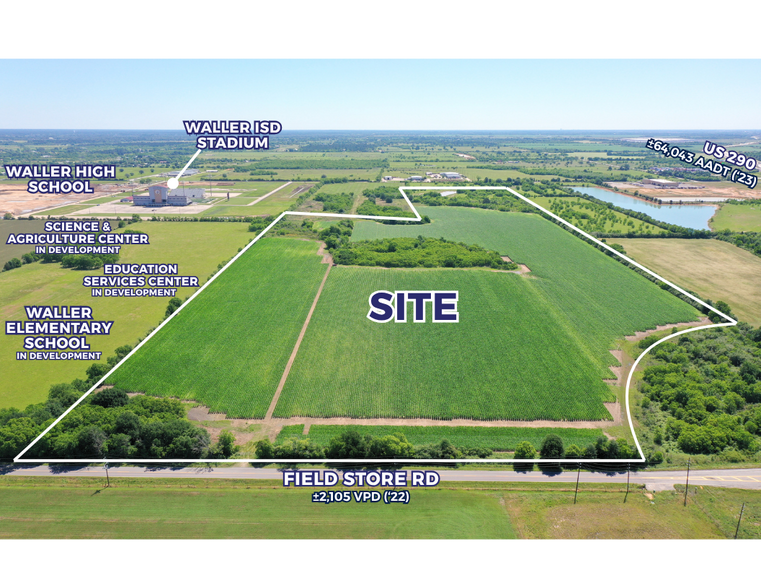 00 Field Store Rd, Waller, TX à vendre - Aérien – Image 2 sur 4