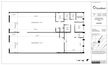 1645 Bonhill Rd, Mississauga, ON à louer Plan d’étage– Image 1 sur 1