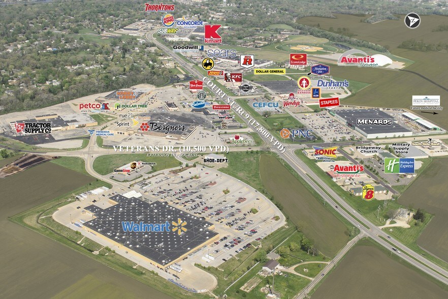 3300 Veterans Dr, Pekin, IL à vendre - Photo principale – Image 1 sur 8