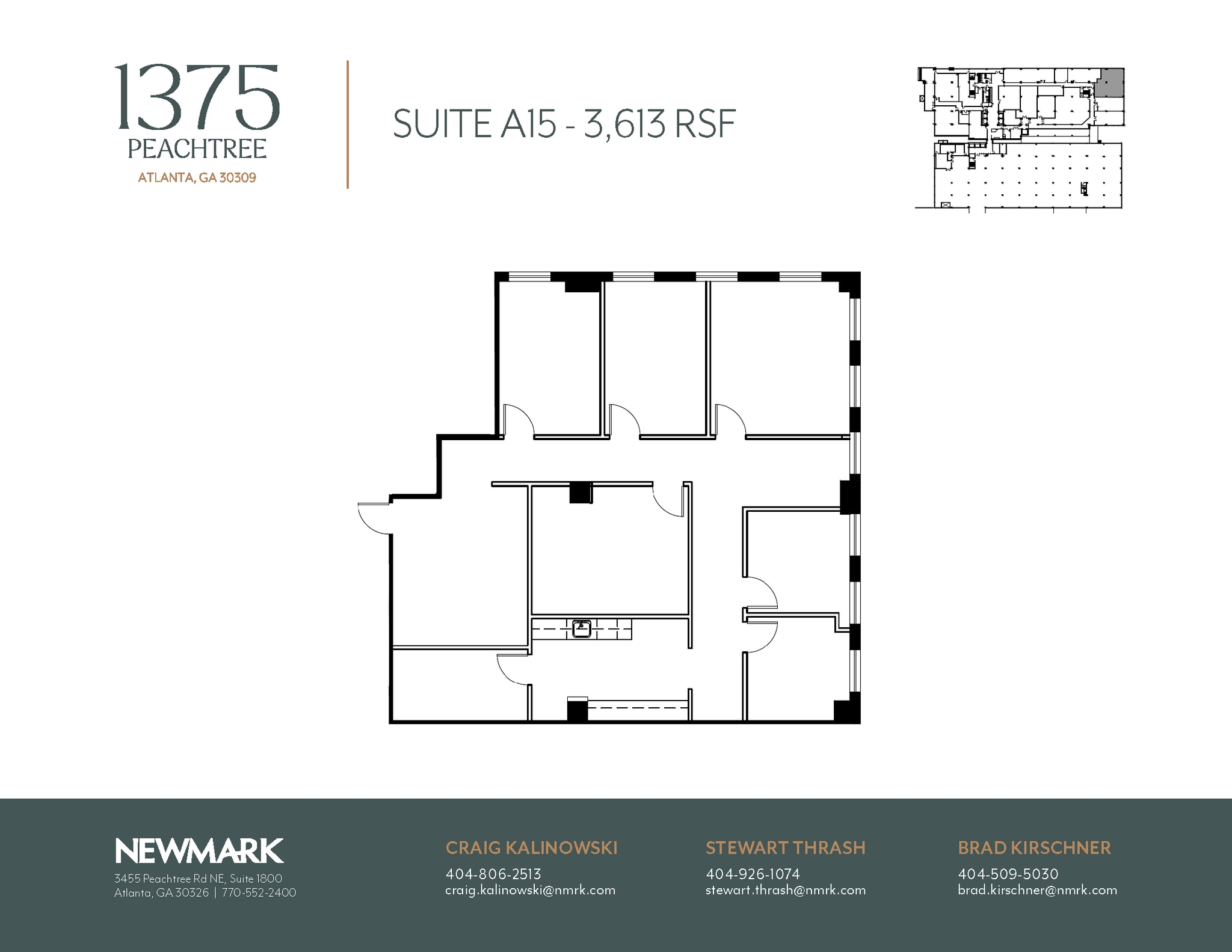 1375 Peachtree St NE, Atlanta, GA à louer Plan d’étage– Image 1 sur 1