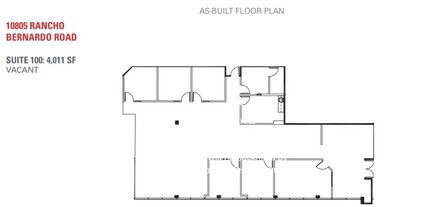 10815 Rancho Bernardo Rd, San Diego, CA à louer Plan d’étage– Image 1 sur 1