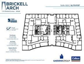 1395 Brickell Ave, Miami, FL à louer Plan d’étage– Image 1 sur 1