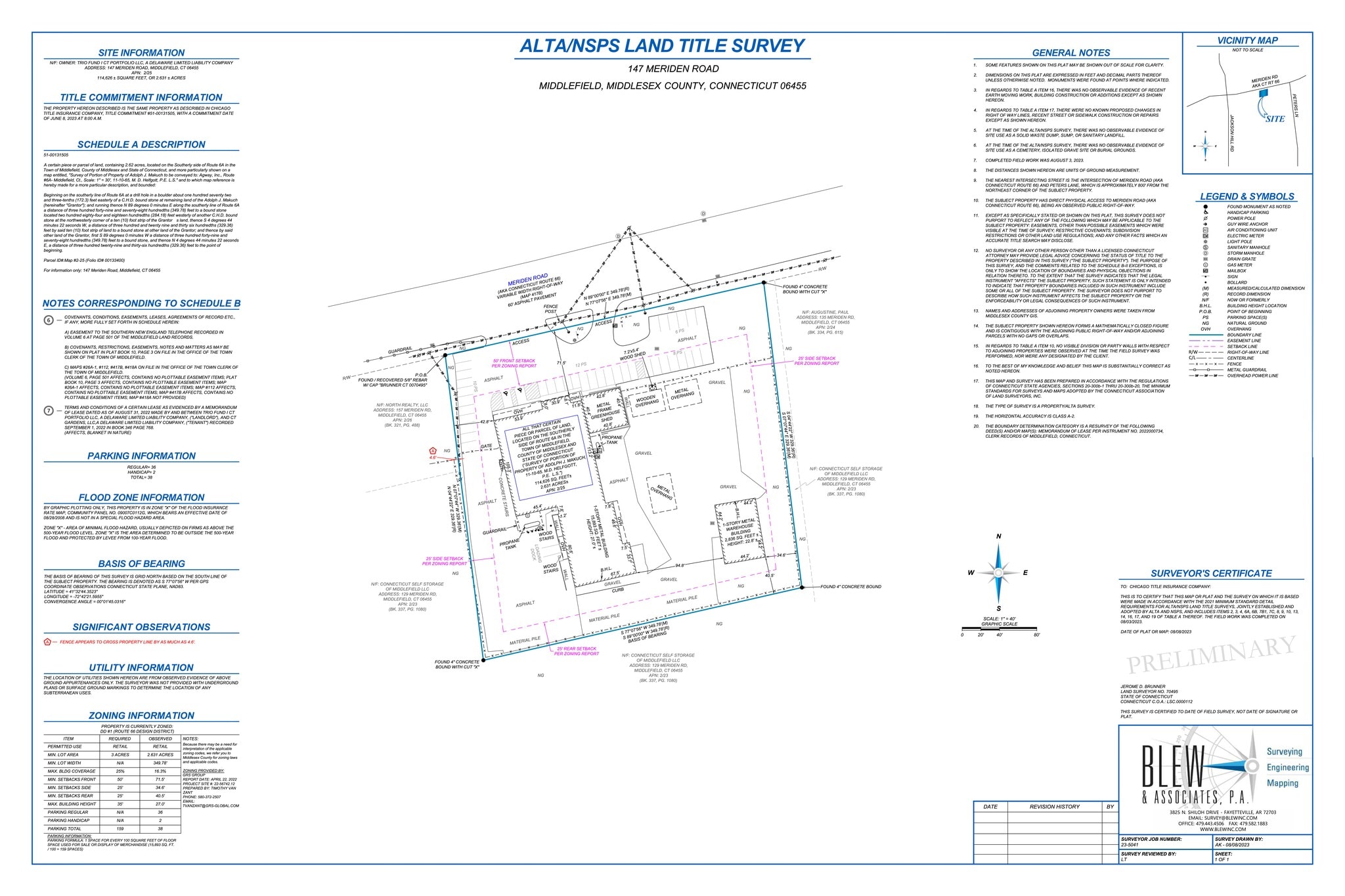 147 Meriden Rd, Middlefield, CT à louer Plan de site– Image 1 sur 14