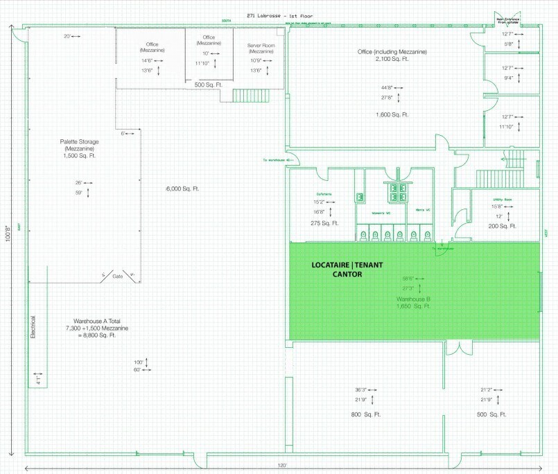 271 Av Labrosse, Pointe-claire, QC à louer Plan d’étage– Image 1 sur 1