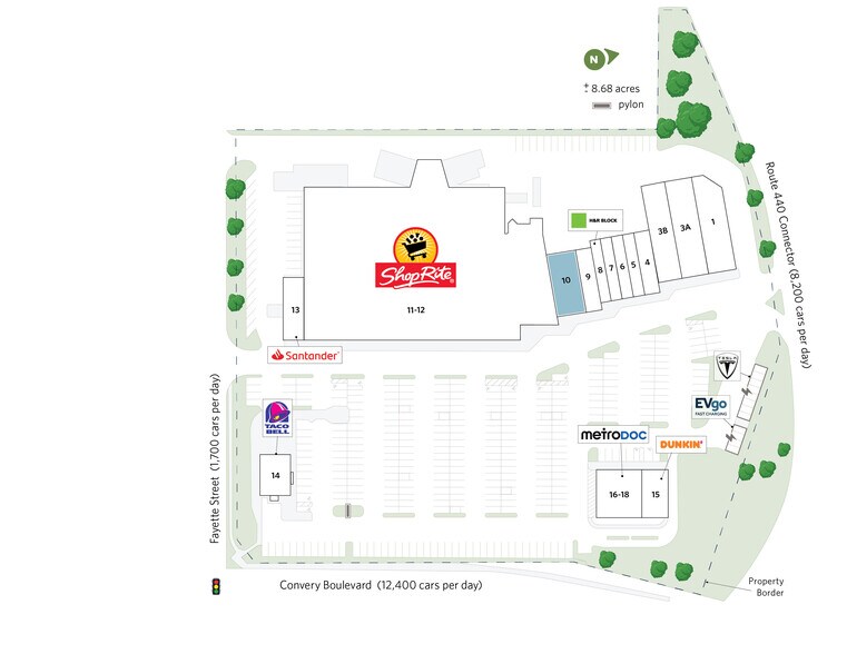 365 Convery Blvd, Perth Amboy, NJ à louer - Plan de site – Image 2 sur 15