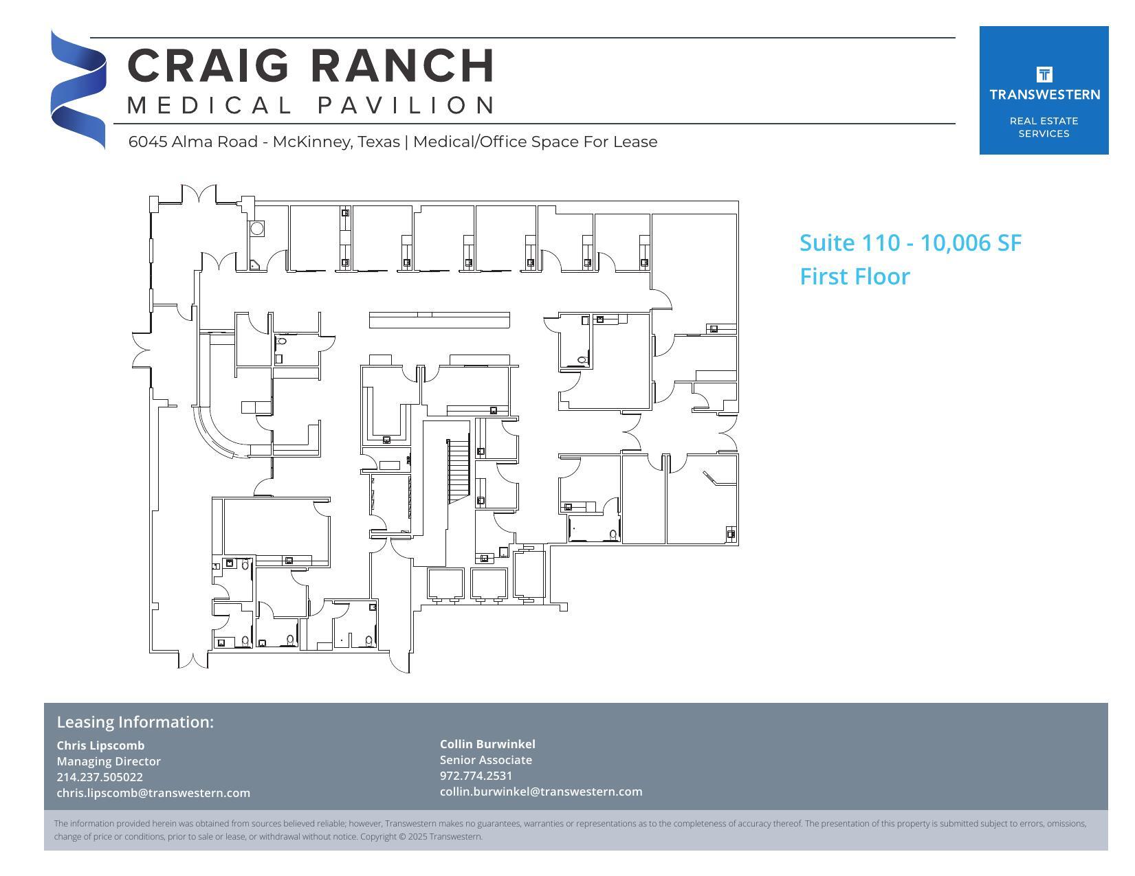 6045 Alma Rd, McKinney, TX à louer Plan d’étage– Image 1 sur 1