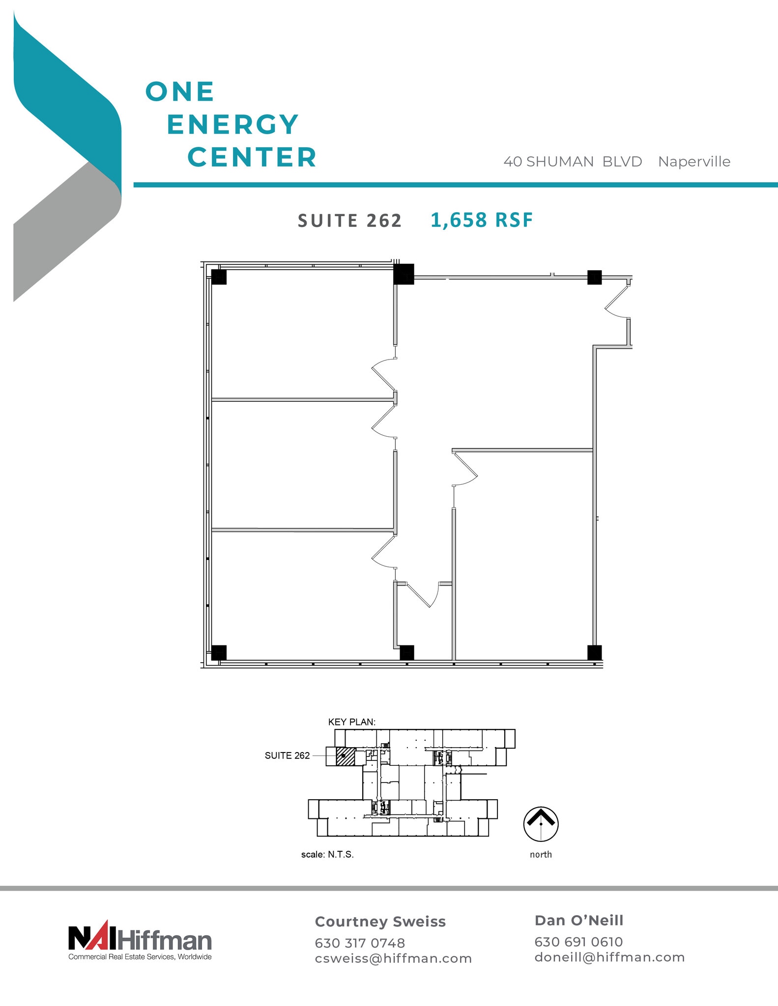 40 Shuman Blvd, Naperville, IL à louer Plan d’étage– Image 1 sur 1