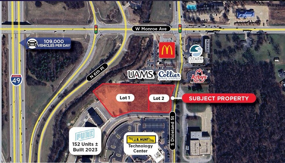 Commerce Creek Dr, Lowell, AR à vendre - Photo de l’immeuble – Image 2 sur 3