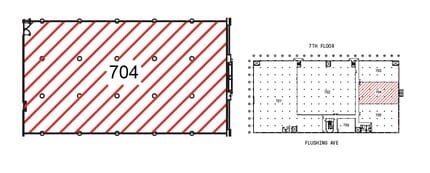 141 Flushing Ave, Brooklyn, NY à louer Plan d’étage– Image 2 sur 2