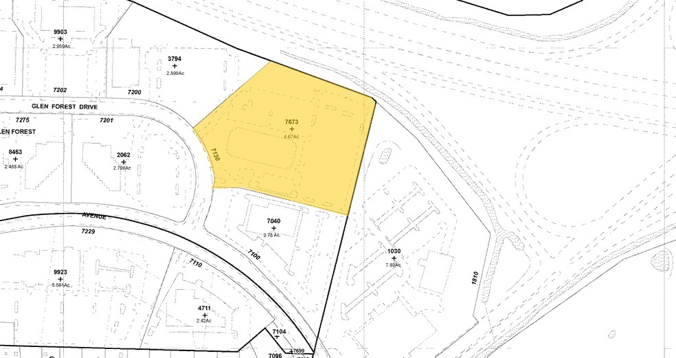 7130 Glen Forest Dr, Richmond, VA à louer - Plan cadastral – Image 2 sur 6