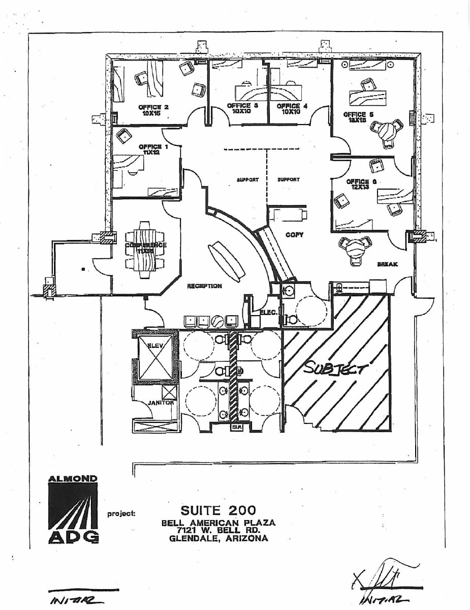 7111-7121 W Bell Rd, Glendale, AZ à vendre Plan d’étage– Image 1 sur 1