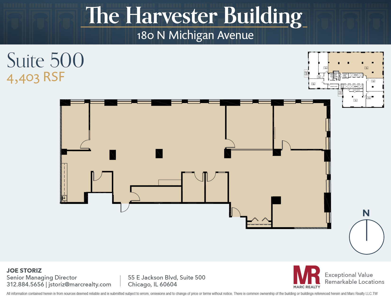 180 N Michigan Ave, Chicago, IL à louer Plan d’étage– Image 1 sur 1