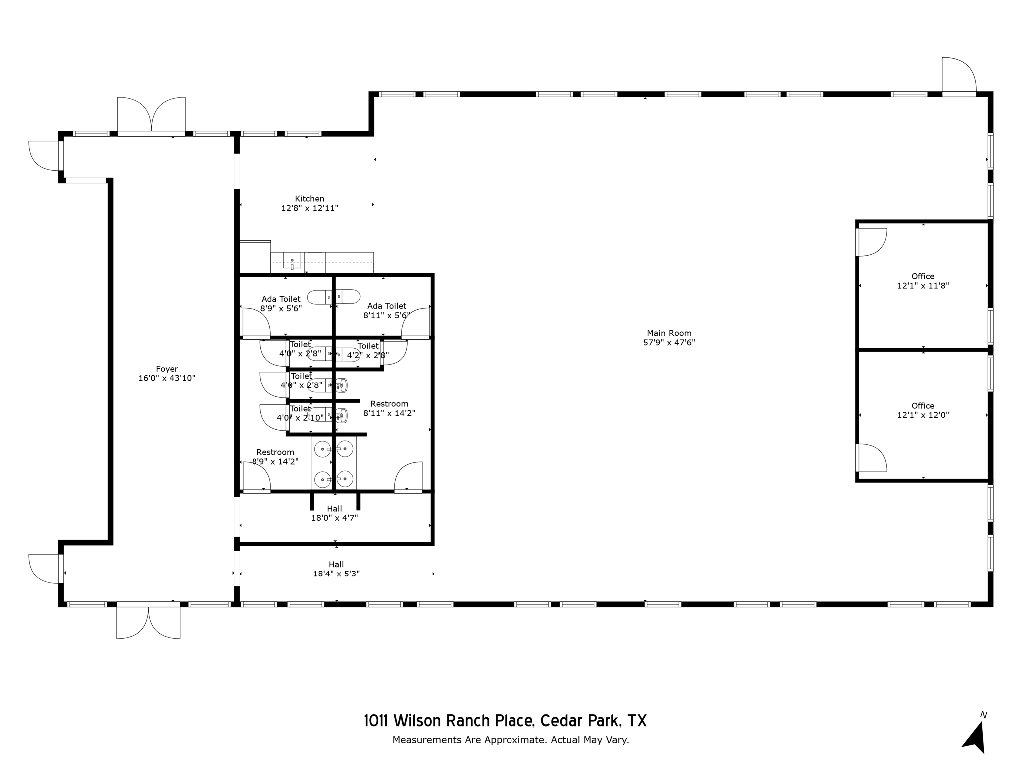 1011 Wilson Ranch pl, Cedar Park, TX à louer Plan d’étage– Image 1 sur 1