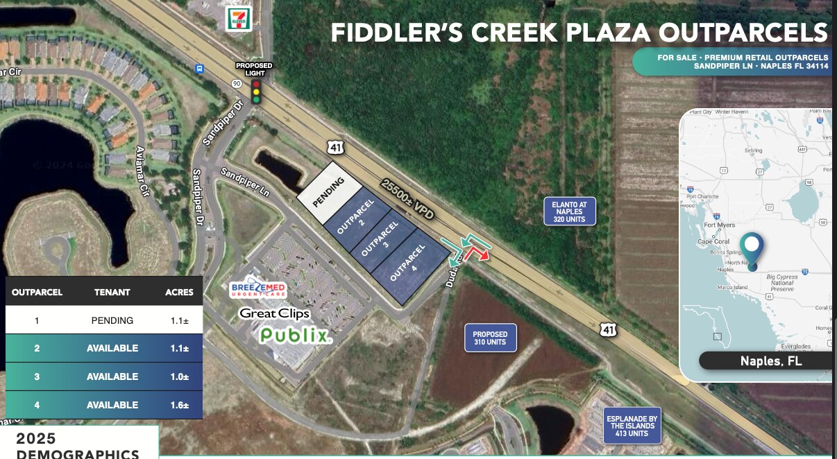 Sandpiper Lane Outparcels, Naples, FL à vendre Aérien– Image 1 sur 2