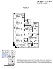 411 N Central Ave, Glendale, CA à louer Plan d’étage– Image 1 sur 1