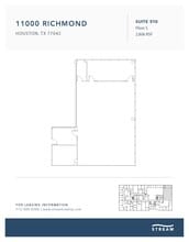 11000 Richmond Ave, Houston, TX à louer Plan d’étage– Image 1 sur 1