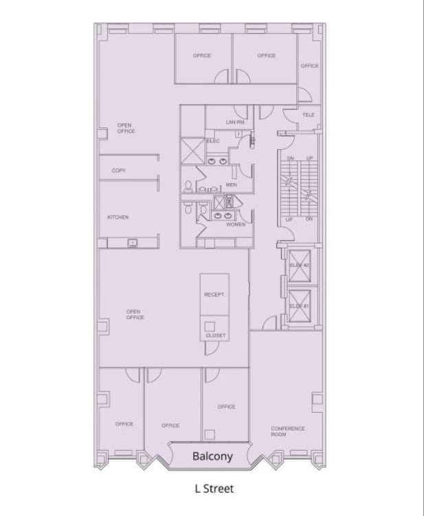 1819 L St NW, Washington, DC à louer Plan d’étage– Image 1 sur 1