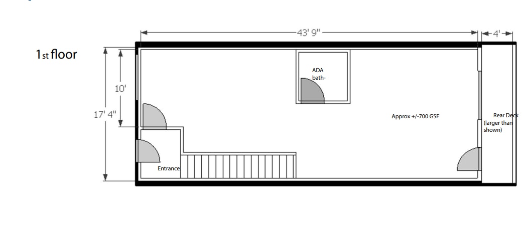 1640 Pine St, Philadelphia, PA à louer Plan d’étage– Image 1 sur 1