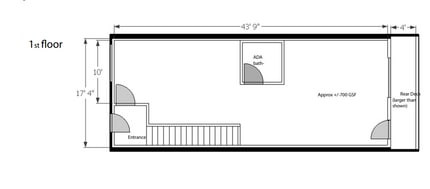 1640 Pine St, Philadelphia, PA à louer Plan d’étage– Image 1 sur 1